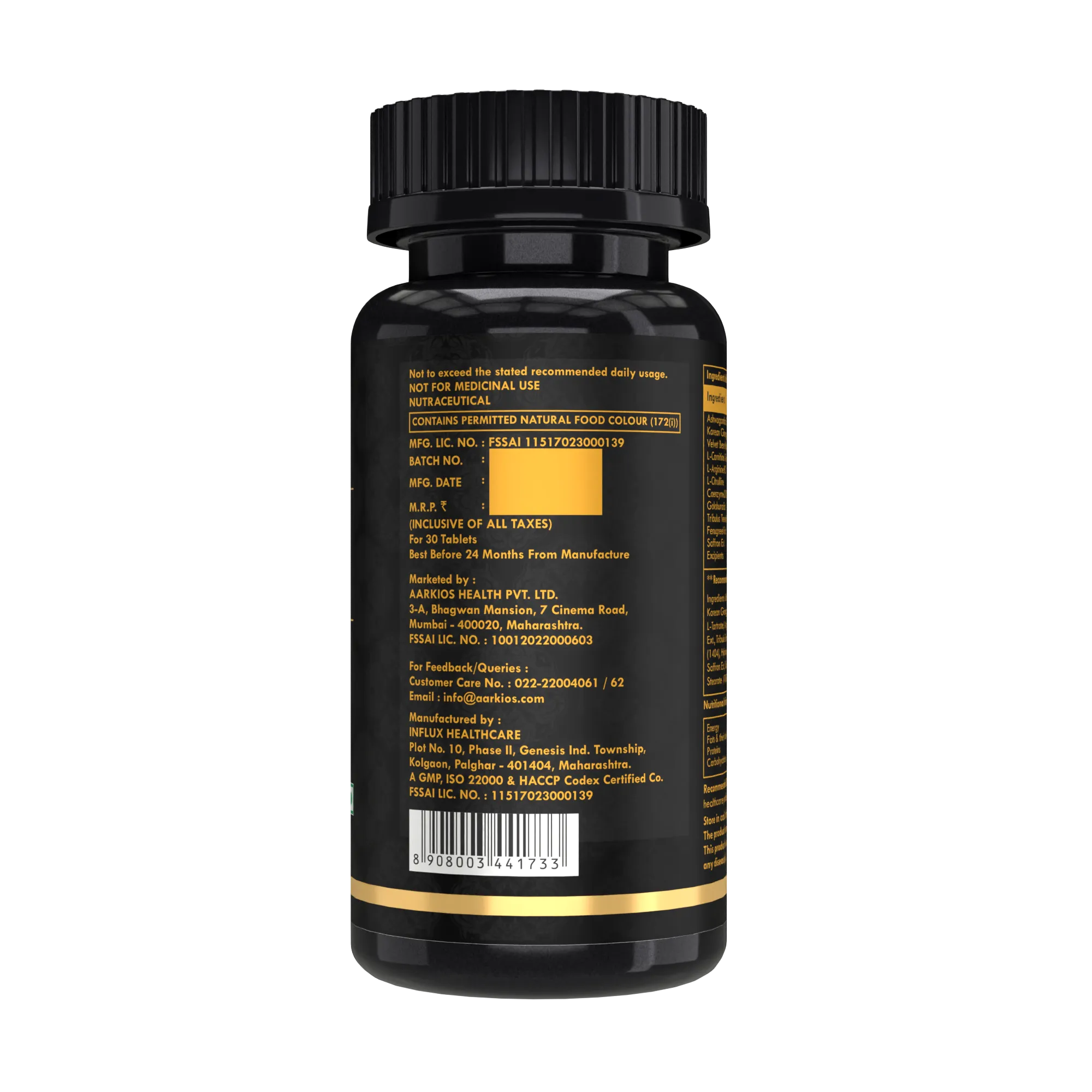 Aarkios More for Him Energy and Libido Booster Tablets for Men 30 Tablets 5.webp